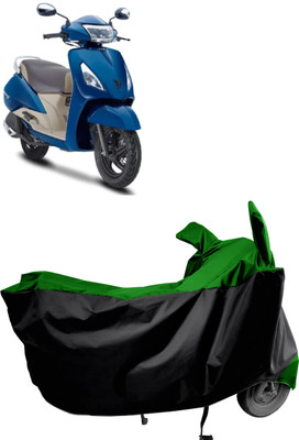 Amexride Two Wheeler Cover for TVS(Jupiter Grande, Green)