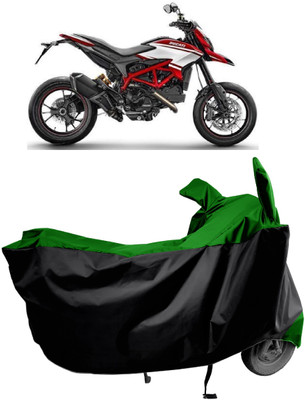 Amexride Two Wheeler Cover for Ducati(Hyperstrada, Green, Black)