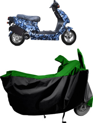 Amexride Two Wheeler Cover for Hero Electric(Electric AXLHE-20, Green)