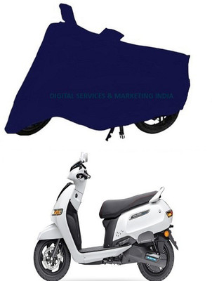 DSAMI Two Wheeler Cover for TVS(Electric, Blue)