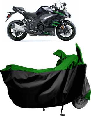 Amexride Two Wheeler Cover for Kawasaki(Ninja 1000 BS6, Green)