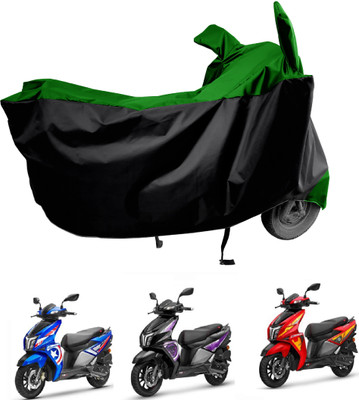 Amexride Two Wheeler Cover for TVS(NTORQ, Green, Black)