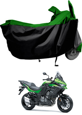 Amexride Two Wheeler Cover for Kawasaki(Versys 1000, Green)