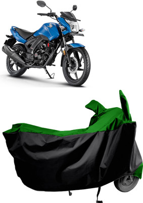 Amexride Two Wheeler Cover for Honda(CB Unicorn 160, Green)