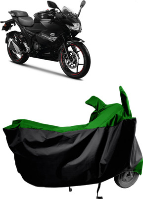 Amexride Two Wheeler Cover for Suzuki(Gixxer SF 150, Green)