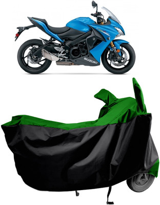 Amexride Two Wheeler Cover for Suzuki(GSX S1000F, Green)