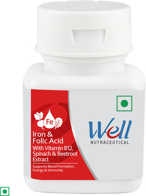 Well Modicare Iron & Folic Acid (60 tabs)(60 Tablets)