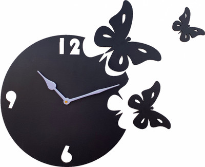 Basement Bazaar Analog 25 cm X 25 cm Wall Clock(Black, Without Glass, DIY Clocks)