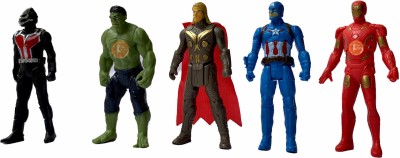 The Yogis Avengers Toy Set of 5 Twist and Move Marvels Super Hero Characters Action(Multicolor)