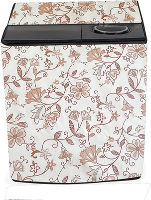KVAR Semi-Automatic Washing Machine  Cover(Width: 85 cm, Light Brown, White)