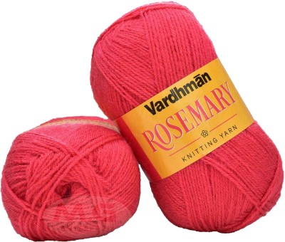 KNIT KING Represents Vardhman K/K Rosemary Coral (Cherry) (400 gm) knitting wool Art-FHB