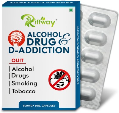 Riffway D Drug Addition Formula Helps To Purifies Blood Cells Reduce Toxic Cravings(Pack of 2)