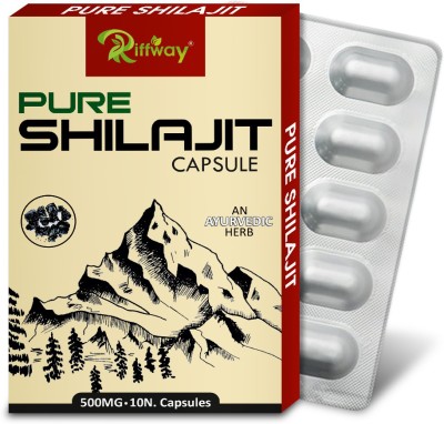 Riffway Pure S-hilajit Vitamins Pills Improves Firtility Relieves Stress Anxiety(Pack of 2)