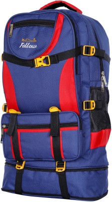 fellow large 55L rucksack bag travel bag luggage bag 55 L Backpack(Blue)