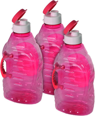 KUBER INDUSTRIES 1500 ml Plastic Bottle(Pack of 3, Pink)