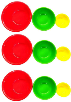 Smark Plastic Mixing Bowl(Pack of 1, Multicolor)
