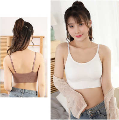 Vinbila Casual Self Design Women Brown, White Top