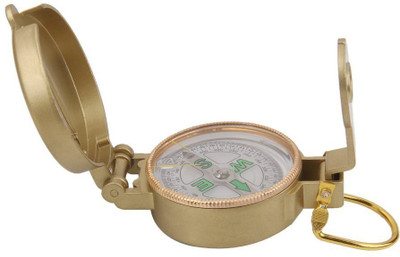 JCU Military Engineer Directional Compass North Arrow Floating Metal Dial Compass(Gold)