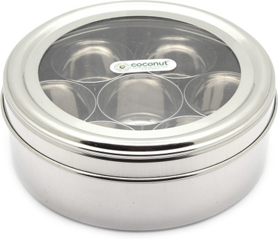 COCONUT Steel Grocery Container  - 50 ml(Silver)