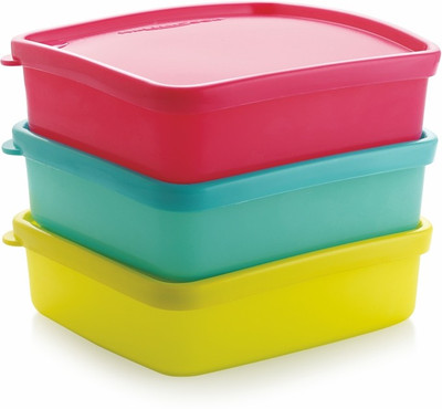 MASTER COOK Polypropylene Fridge Container – 400 Ml  (Pack Of 3, Multicolor) For Rs. 98 @ 48 %