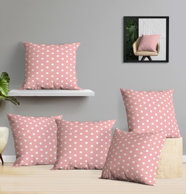 OASIS Cotton Cushions Cover(Pack of 5, 40 cm*40 cm, Pink)