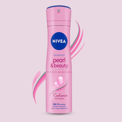 NIVEA Women Deodorant, Pearl & Beauty Radiance for Eventoned Smooth Underarms, Deodorant Spray – For Women (150 ml)