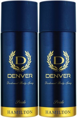 DENVER Hamilton Pride 165 Ml Combo Deodorant Spray  -  For Men(330 ml, Pack of 2)