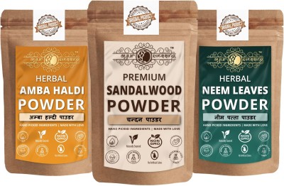 Ayur Blessing Sandalwood, Amba Haldi and Neem Leaves Powder, Skin Care Combo(270 g)