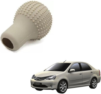 SPREADX Round Shape Silicon Cover Gear Knob(Beige)