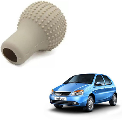 SPREADX Round Shape Silicon Cover Gear Knob(Beige)