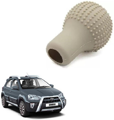 SPREADX Round Shape Silicon Cover Gear Knob(Beige)
