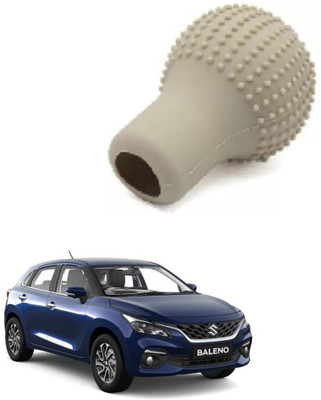 SPREADX Round Shape Silicon Cover Gear Knob(Beige)