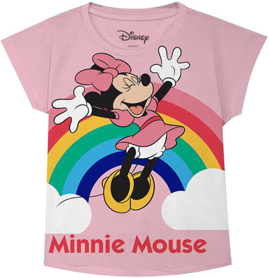 DISNEY BY MISS & CHIEF Girls Casual Polycotton Top(Pink, Pack of 1)