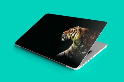 You Are Awesome YAA - Tiger Abstract Design Double Layered Laptop Skin (15.6inch) Vinyl Laptop Decal 15.6