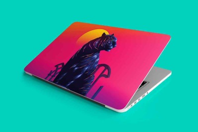 You Are Awesome YAA - Tiger Neon Design Double Layered Laptop Skin (15.6inch) Vinyl Laptop Decal 15.6