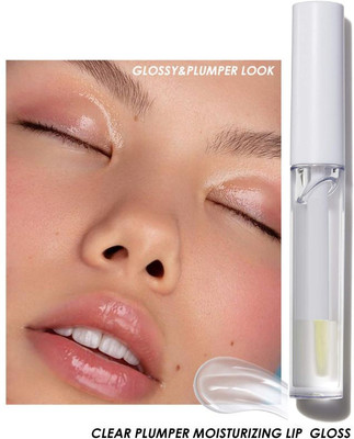 Latixmat TRANSPARENT SHINE GLOSSY LIP GLOSS WATERPROOF LONG LASTING(6 ml, TRANSPARENT)