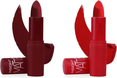 Insight Long Wear Matte Lipstick (L21_12,15) (PACK OF 2)(12,15, 8.4 g)