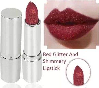 tanvi27 Glitter Lipstick(RED, 3.6 g)