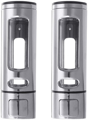 Sellzy Fancy Classic Liquid Soap Dispenser Silver - 2 Pieces 400 ml Lotion, Shampoo, Gel, Soap, Conditioner, Foam, Liquid Dispenser(Silver)