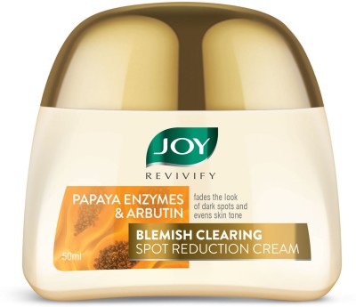 Joy Revivify Papaya Enzymes & Arbutin Spots & Tan Clear Papaya Face Cream(50 ml)