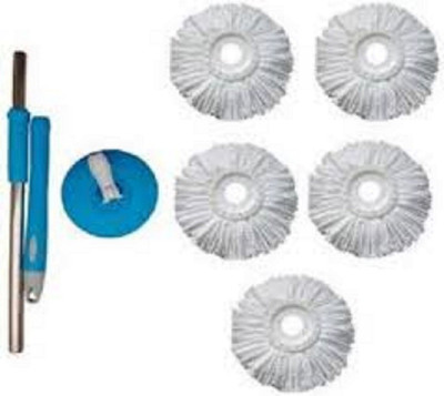AREEN Mop Head and Rod(Blue, White)