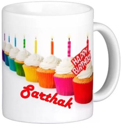 Exocticaa Happy Birthday Sarthak Quotes 022 Ceramic Coffee Mug(325 ml)