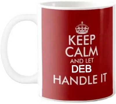 GNS Keep Calm and Let Deb Handle the Situation 001 Ceramic Coffee Mug(325 ml)