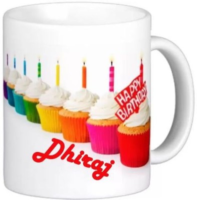 Exocticaa Happy Birthday Dhiraj Quotes 022 Ceramic Coffee Mug(325 ml)