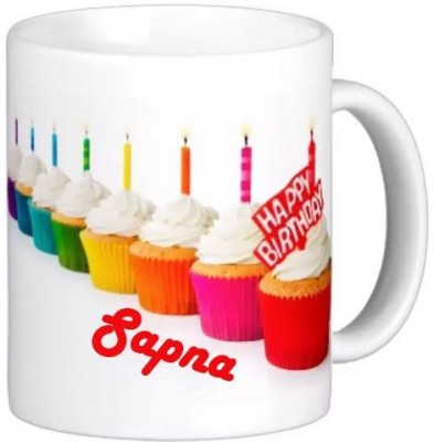 Exocticaa Happy Birthday Sapna Quotes 022 Ceramic Coffee Mug(325 ml)