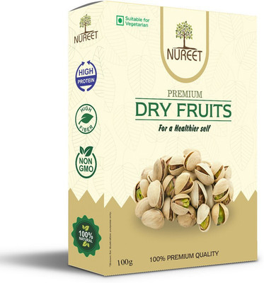 Nureet Crunchy Pistachio|Pista nuts| Nutritious Delicious| Dry Fruits Nuts (100 g) Pistachios(1 x 100 g)