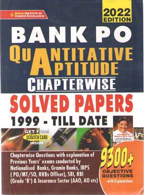 Kirans Bank Po Quantitative Aptitude Chapterwise Solved Papers 1999 Till Date (9300+objective Questions)