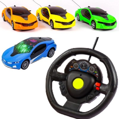 ADI Traderss Fast Modern Steering Remote Control car with 3D Light|(Multicolor)