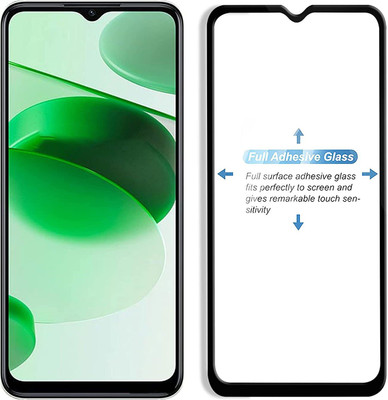 kentop Edge To Edge Tempered Glass for Realme C35(Pack of 1)