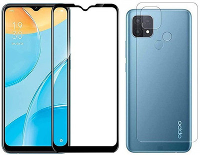 4 YARDS Front and Back Tempered Glass for Oppo A15s (11-D)(Pack of 1)
